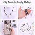 Wuollgess 3500 PCS Black White Clay Beads Kit for Bracelets Making, Polymer Heishi Beads for Jewelry Making, Friendship Bracelet Kit for Adults, L...