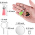 120 pcs Acrylic Keychain Blank Kit: Silver Tassels, Rings & Jump Rings for Craft, DIY Jewelry Making...