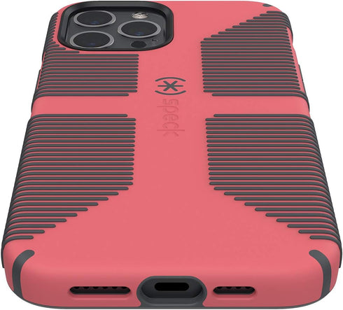 Speck Products CandyShell Pro Grip iPhone 12 Pro Max Case, Raspberry Kiss Red/Slate Grey (137609-9240)...