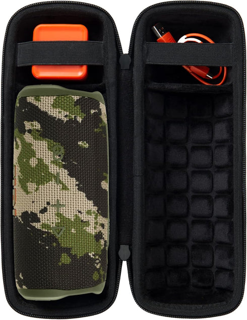 co2CREA Hard Travel Case Replacement for JBL Flip 6 FLIP 5 Waterproof Portable Bluetooth Speaker (Black Camo Case)...