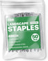 4 Inch 50 Pack Landscape Staples Galvanized Garden Stakes Anti-Rust Landscape Pins for Weed Barrier Fabric, Artificial Turf and Landscape Fabric...