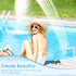 Pool Fountains for Above and Inground Pools Dual Spray Pool Waterfall Fountain Adjustable Waterfall Pool Sprinkler Fountain with Adapter Pool for ...