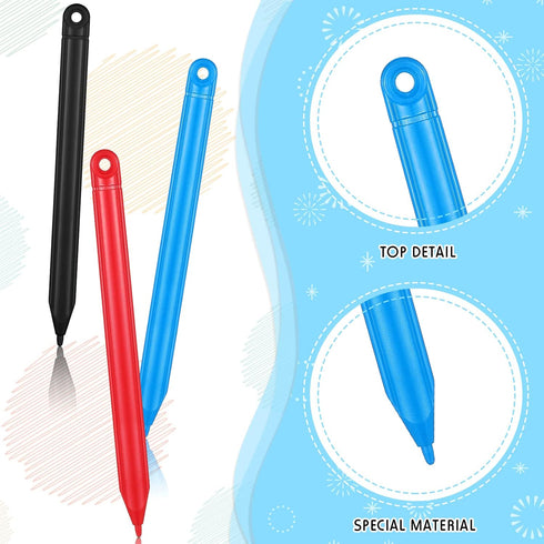 Replacement Stylus Drawing Pen and Lanyard Set for LCD Writing Tablet 4.7 Inch Colorful Drawing Tablet, Kids Drawing Pads, Doodle Board (7 Pack St...