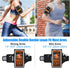 HAISSKY Running Armband with Earbuds Bag Cell Phone Armband for iPhone 14 13 12 11 Pro Max XR XS X, Galaxy S20 S10 Sweat Resistant Sports Phone Ho...