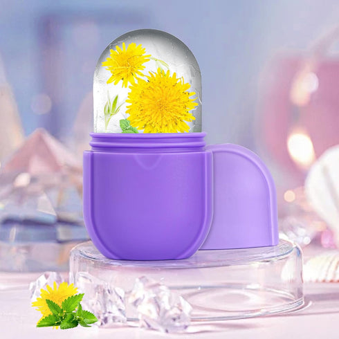 Ice Roller for Face and Eye, Ice Face Roller,Facial Beauty Ice Roller Skin Care Tools, Ice Facial Cube, Gua Sha Face Massage, Silicone Ice Mold fo...