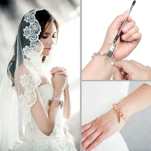 3 Pcs Bracelet Helper Tool, Jewelry Helper, Buddy Jewelry Helper, Fastener Helper Tool, Hands Bracelet Helper, Fastening and Hooking Equipment for...