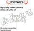 Silver Glitter Happy 13th Birthday Cake Topper - 13th Birthday Cake Topper, 13th Birthday Party Decoration...