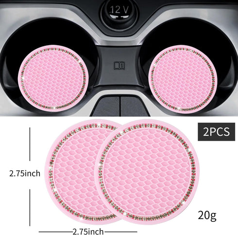 Dream Catchers for Cars Rear View Mirror,Butterfly Car Air Vent Freshener,Engine Start Stop Decoration Ring,Cup Holder Insert Coaster,Crystal Diam...