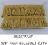 HEARTWISH Curtain Fringes Bullion Fringe Trim 2.5Inch Wide 5 Yards Long,Fabric Trims and Embellishments Curtain Weights Fringes for Sewing DIY Dec...