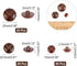 CHGCRAFT 100Pcs 3 Size 1-Hole Plastic Buttons Round Brown Plastic Imitation Leather Buttons Set for Blazer Suits Sport Coat Uniform Jacket Sewing ...