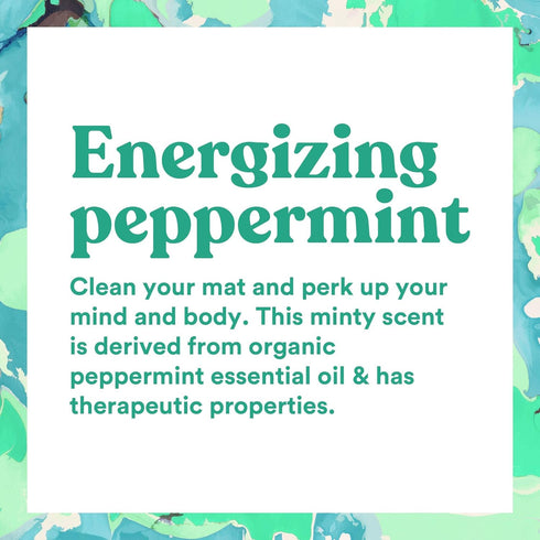 ASUTRA Yoga Mat Cleaner Spray (Energizing Peppermint), 4 fl oz - No Slippery Residue, Organic Essential Oils, Deep-Cleansing for Fitness Gear & Gy...