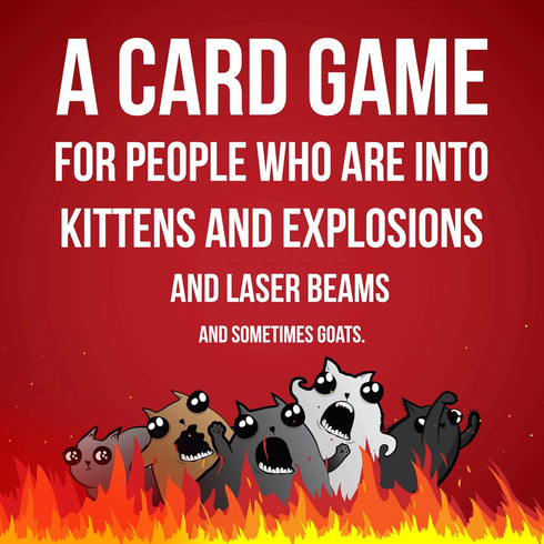 Exploding Kittens Original 2 Player Edition - Hilarious Games for Family Game Night - Funny Card Games for Ages 7 and Up - 56 Cards...
