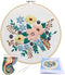 KISSBUTY Full Range of Embroidery Starter Kit with Pattern, Stamped Embroidery Kit Including Embroidery Cloth with Pattern, Bamboo Embroidery Hoop...