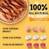 ASMPET Dog Triple-Flavor Treat Twists Stick, Non-rawhide Chicken Chews w/Fish & Duck, Nutritious All Natural Ingredients Dog Treats for Small, Med...
