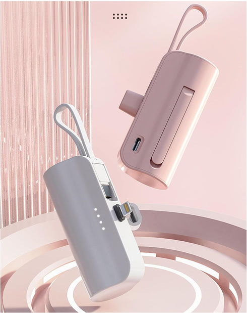 mini Pocket size for iPhone, Small Power Bank Fast Charging 5000mAh PD Battery Pack Compatible with iPhone 14 plus/14 Pro Max/13/13Pro Max/12/12Mi...