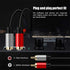 2RCA to 2RCA Cable 3Ft, Gold-Plated 2 RCA Male to 2 RCA Male Stereo Audio Cable for Home Theater, HDTV, Gaming Consoles, Hi-Fi Systems (3Ft/1M)...