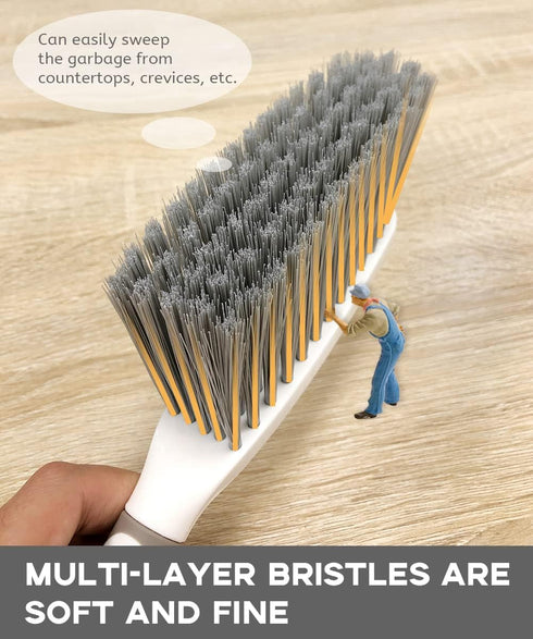 Dust Pan,Dustpan and Brush Set,Dust Pans with Brush,Small Dustpan and Brush Set,Hand Broom and Dustpan Set for Home,Handheld Angled Dustpan and Br...