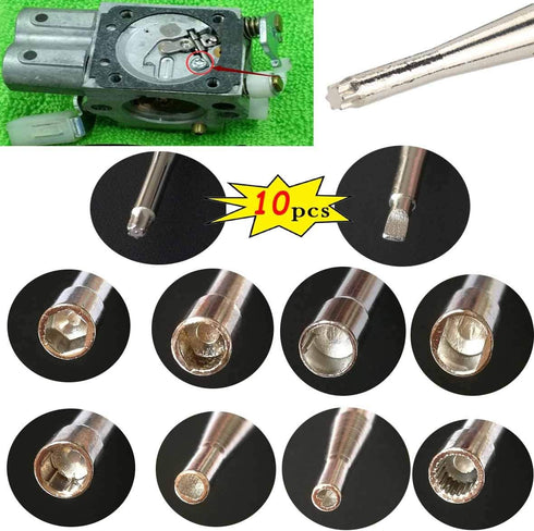 10 Pcs Carburetor Adjustment Tool kit for 2 Common Cycle Carburator Adjusting Small Engine Carb Tune up Adjusting Tool- Carburetor Adjuster Tool ,...