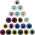 30pairs 12mm Owl Bird Human Pupil Eyes Glass Cabochon for Clay Dolls Making Sculptures Craft DIY Finding...