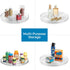 iDesign Recycled Plastic Lazy Susan Turntable Organizer, The Linus Collection – 14” x 1.75”, Clear...