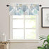 Blue Farmhouse Short Window Curtain Valances, Summer Beach Coral Starfish Valances for Windows, Ocean Nautical Coastal Rod Pocket Window Treatment...