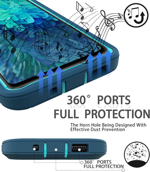 for Samsung Galaxy S20 Plus Case, Shockproof Dropproof Galaxy S20 Plus Case, Heavy Duty Protective for Samsung S20 Plus Case 6.7 Inch (Turquoise)...