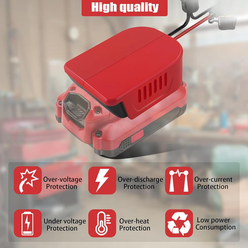 2 Packs Power Wheel Adapter for Craftsman V20 20V Battery with Fuse & Wire terminals & 14 Gauge Wire, Good Power Convertor for DIY Ride On Truck, ...