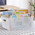 Plastic 8 L Storage Baskets, Medium Kitchen Baskets, White, 4 Packs...