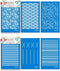 Silk Screen Stencils for Polymer Clay, 6PCS Reusable Silkscreen Print Kit, Working with Polymer Clay Earrings Cutters for Printing on Clay & Other...