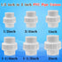 4pcs 1 inch PVC Unions, 1inch PVC Union Coupling, 1 inch PVC Union Joints with Socket x Socket Connection Port, Slip X Slip PVC Unions, for Swimmi...