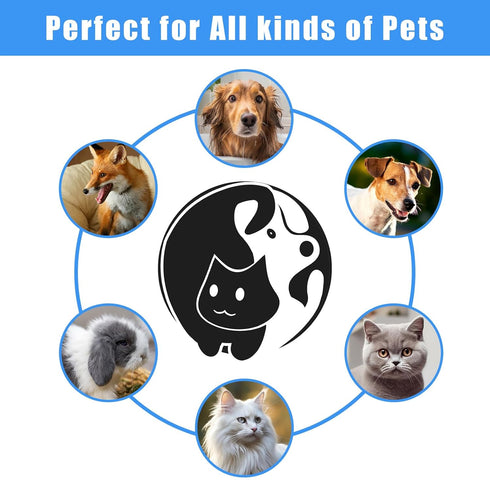 Pet Grooming Kit with Pet Shedding Slicker Brush, Bath Massage for Rabbit, Puppy, Kitten, Pet Grooming Kit With Multiple Combinations, Pet Supplie...