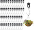 120 Pcs Greenhouse Hooks Hanger, Plastic Greenhouse Twist Clips Fixing Clips Greenhouse Insulation Accessories with Stainless Steel S Hooks for Ga...