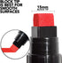 Krink K-55 Red Paint Marker - Vibrant and Opaque Fine Art Acrylic Paint Pens for Smooth Surfaces - Acrylic Paint Markers for Metal Paper and Paint...