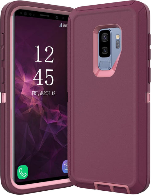 for Samsung Galaxy S9 Plus Case,Shockproof Dropproof for Samsung S9 Plus Case,Heavy Duty Protective Galaxy S9 Plus Csae,S9 Plus Case 6.2 Inch(Purp...