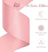 Pink Satin Ribbon 3 Inch x 15 Yards Double Face Wide Large Silk Satin Ribbon for Wedding, Ceremony Kit Decoration, Chair Sash, Gift Wrapping, Craf...