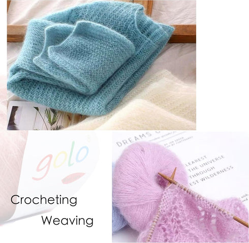 golo Cashmere Yarn for Weaving Mohair Yarn for Hand Knitting Wool Yarn for Weaving...