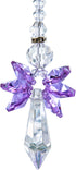 Rainbow Guardian Angel Crystal Suncatcher as Home/Car Decoration & Porch Decor & Hangings Crystal Glass Ornament (Purple)...
