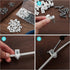 Down Wall Clip Closet Shelves Clips Wire Shelf Loop Clips Plastic Wire Wall Shelf Clips Screws and Expansion Tubes for Wire Shelving (16 Pack, Whi...
