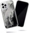 SteepLab Flowing Neon Sand Liquid Case for iPhone 12 Pro Max (2020, 6.7") - Full Body Protection with Raised Bezel - Hi Contrast Black n White...