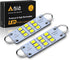 Alla Lighting Festoon 44mm 1.73" 3030 9-SMD Rigid Loop Extremely Super Bright White 561 562 567 564 LED Bulbs for Interior Map Dome Luggage Compar...