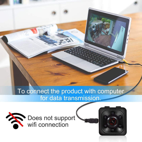 Mini Spy Camera, 1080P HD Mini Spy Camera with Audio and Video Recording, Night Vision, Motion Detective - No Wi-Fi Need...