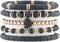 Heishi Beaded Stretch Bracelets for Women Stackable Gold Polymer Clay Beads Bracelets Friendship Boho Summer Beach Bracelets Jewelry Set...