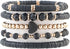 Heishi Beaded Stretch Bracelets for Women Stackable Gold Polymer Clay Beads Bracelets Friendship Boho Summer Beach Bracelets Jewelry Set...