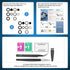 2 Pack for Samsung Galaxy S23 Ultra Back Rear Camera Lens Glass Replacement with Pre-Installed Adhesive Include Repair Tool Set+ Installation Manu...
