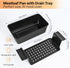 4 Pack Meatloaf Pan with Drain Tray, Nonstick Meat Loaf Pan with Drip Tray, 9x5 Inch Meat Loaf Pan with Insert Easy Removal Perforated, Bakeware P...