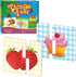 48 Food Matching Puzzles with Error-Correction Mechanism Pre-Primer in 2 Pieces, Perfect for Preschool Learning (24 Blocks Double Sided)...