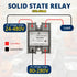 Solid State Relay AC to AC 60A 1PC,AC to AC 80-280V Input to 24V-480V Output,SSR Switch for Industrial Automation Devices...