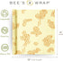 Bee's Wrap Beeswax Wraps for Food - Honeycomb Cut to Size 14x52" Wax Paper Roll - Made in USA Reusable Waxed Paper & Bowl Covers - Organic & Eco-F...