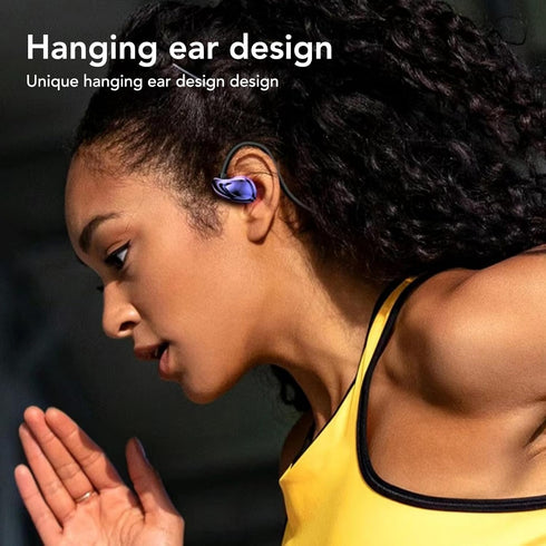 EBTOOLS Open Ear Bluetooth 5.3 Sport Headphones, Sweatproof Earphones, Noise Reduction Stereo Sound, for Workouts Running Cycling Hiking Driving (...