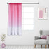 HUTO Pink Sheer Curtain for Little Girls Kids Bedroom Ombre Gradient Window Panel for Princess Teenage Daughter Closet-Sheer Backdrop Curtain Drap...